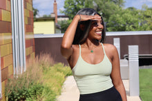 Load image into Gallery viewer, Strappy Halter Back Crop Bra Top