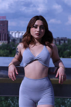 Load image into Gallery viewer, Grey Twist Front Bra