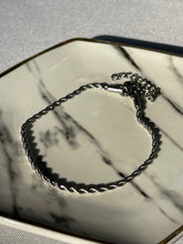 Load image into Gallery viewer, Silver Twist Rope Bracelet