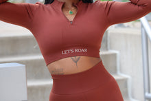 Load image into Gallery viewer, Brown Long Sleeve Top