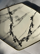 Load image into Gallery viewer, Silver Dangle Cross Necklace