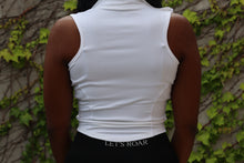 Load image into Gallery viewer, White Sleeveless Crop Vest