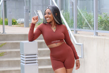 Load image into Gallery viewer, Brown Long Sleeve Top