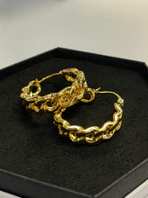 Load image into Gallery viewer, Gold I’m Extra Hoop Earrings