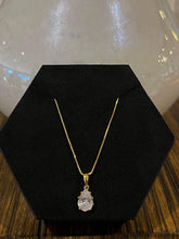 Load image into Gallery viewer, Pear Diamond Solitaire Necklace