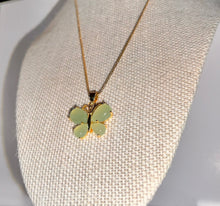 Load image into Gallery viewer, Stainless Steel Light Jade Butterfly Necklace For Women's