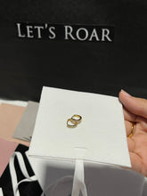 Load image into Gallery viewer, Mini Diamond Gold Plated Stainless Steel Hoop Earring For Women's