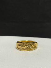 Load image into Gallery viewer, Men’s Unique Gold Plated Dragon Ring For Sale Online