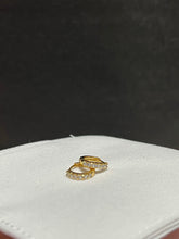 Load image into Gallery viewer, Mini Diamond Gold Plated Stainless Steel Hoop Earring For Women's