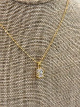 Load image into Gallery viewer, Elena Emerald Cut Diamond Necklace
