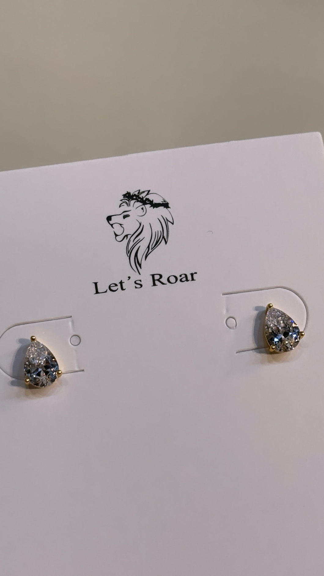 Pear Stud Earrings