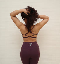 Load image into Gallery viewer, Dark Purple Strappy Back Bra
