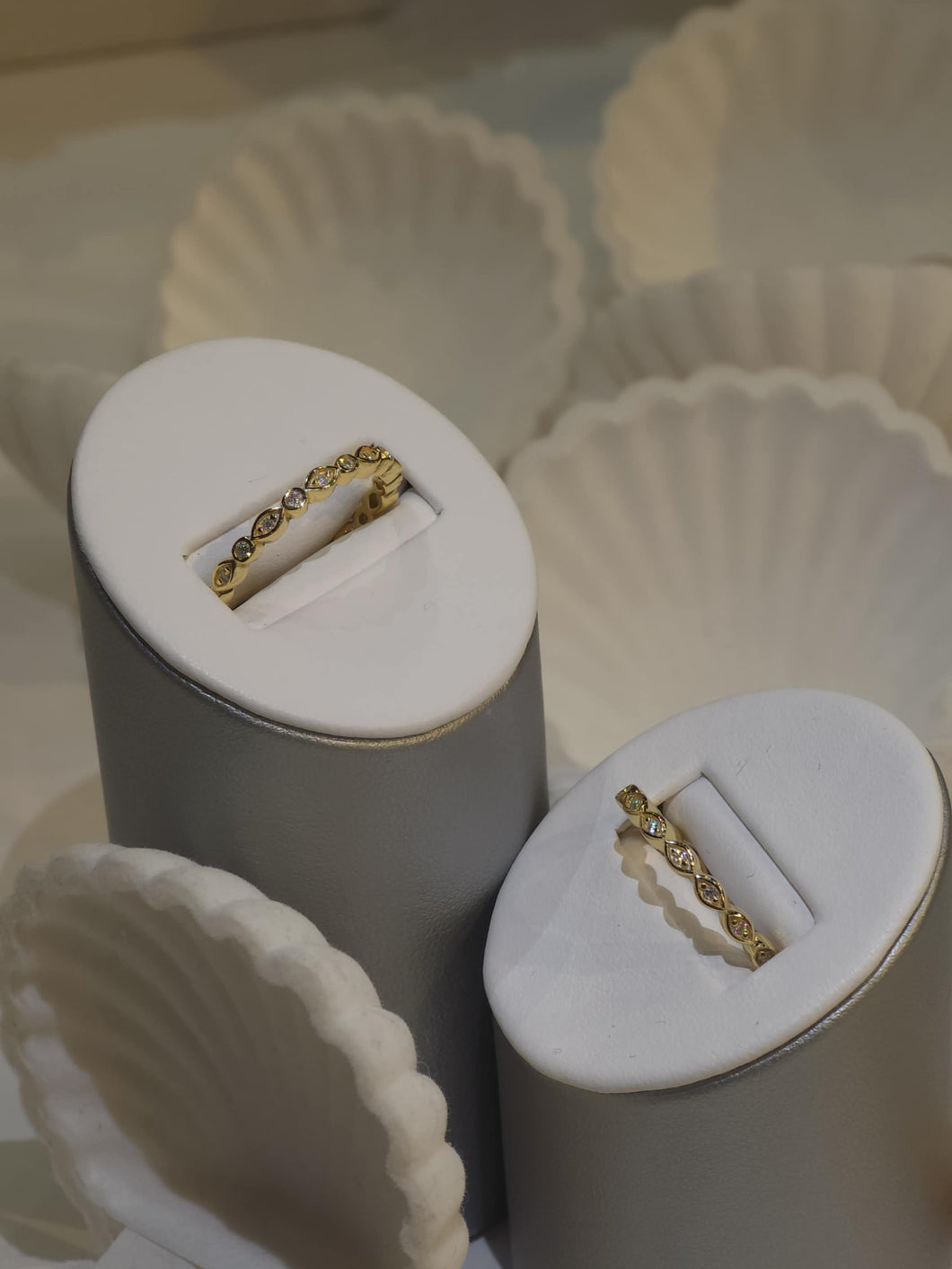 Gold Moissanite Band Ring
