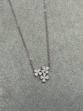 Load image into Gallery viewer, Cluster Clover Silver Necklace
