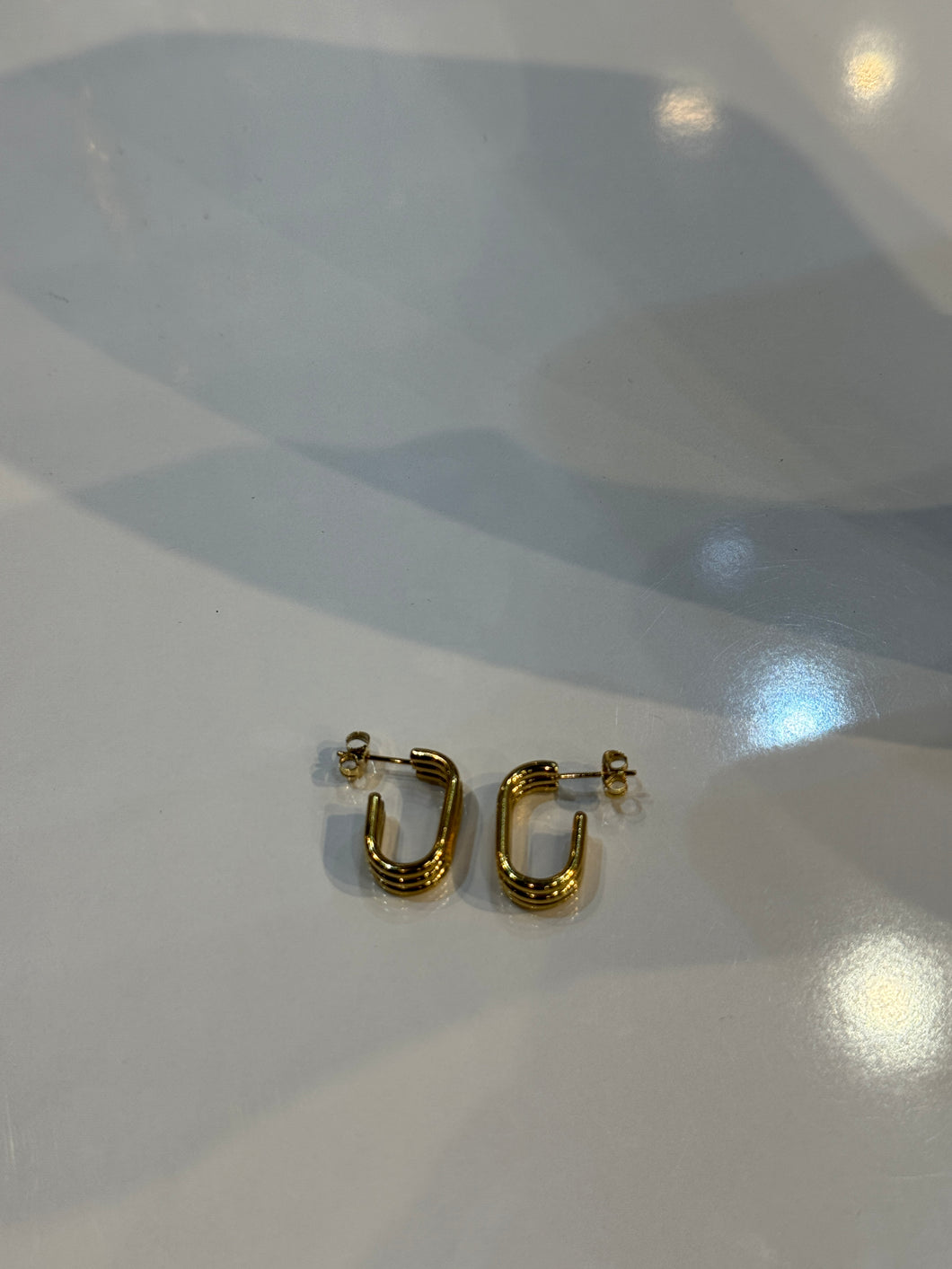 Gold Nora Open Hoop Earrings