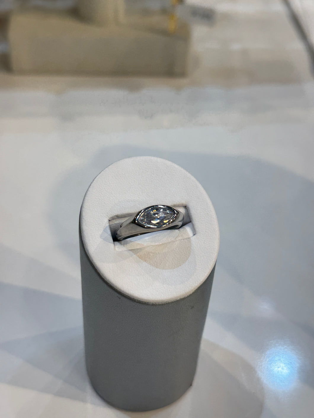 Silver Jenay Marquise Cut Diamond Ring