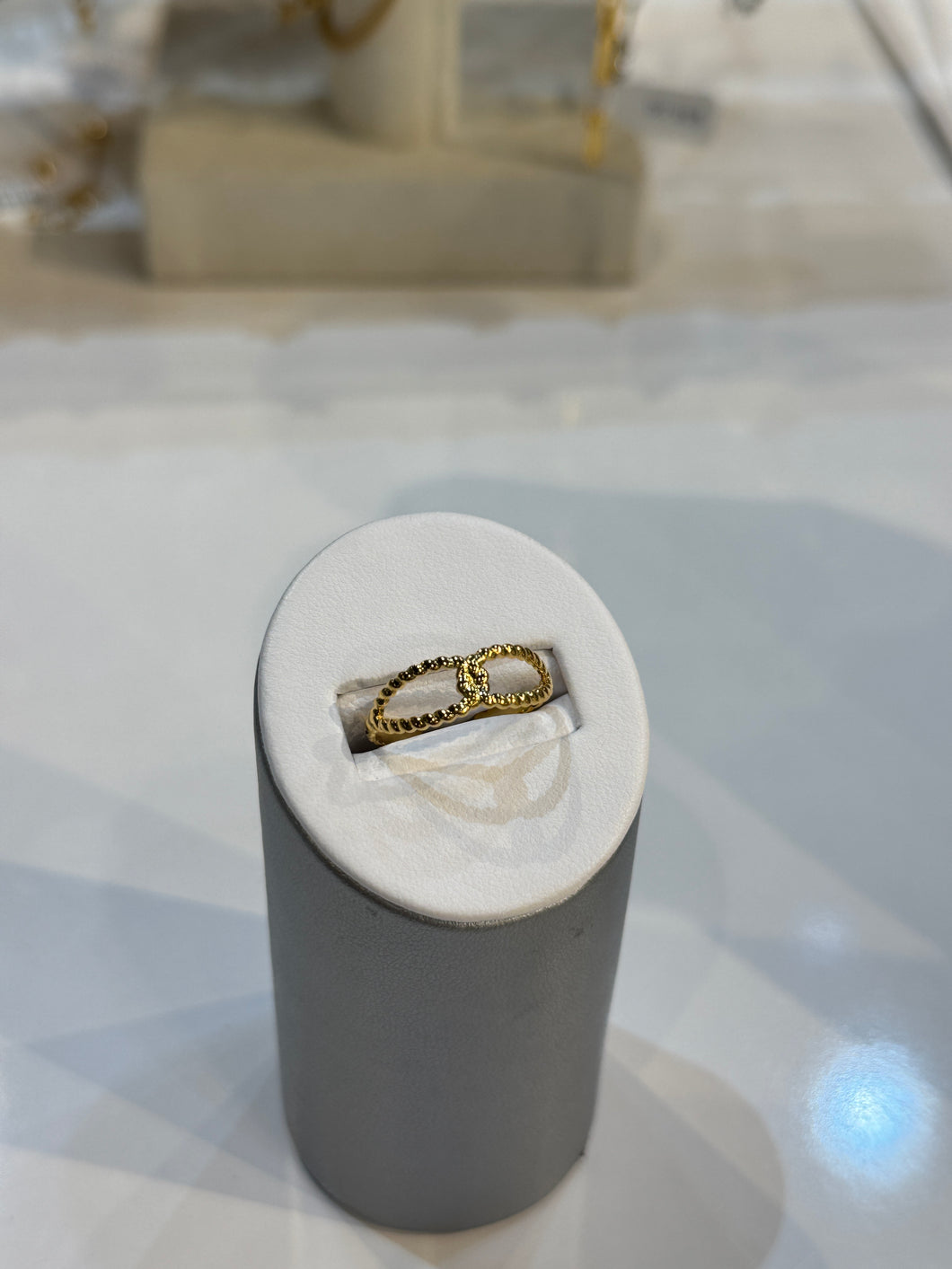 Gold Sheryl Twist Knot Adjustable Ring