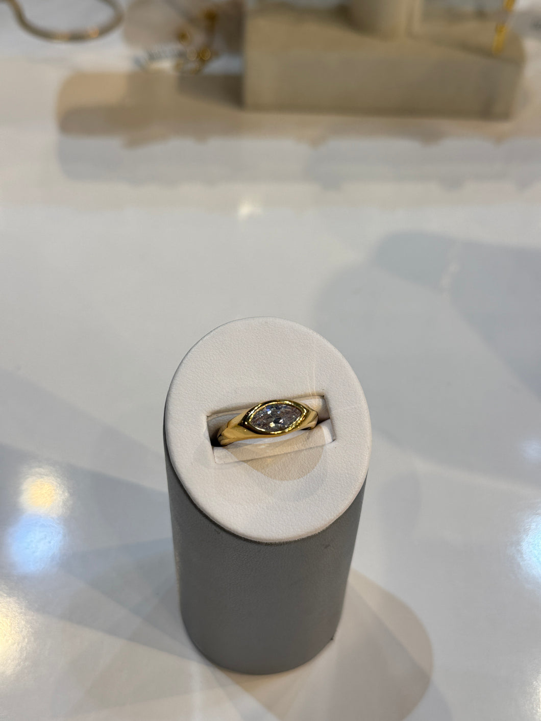 Gold Jenay Marquise Cut Diamond Ring