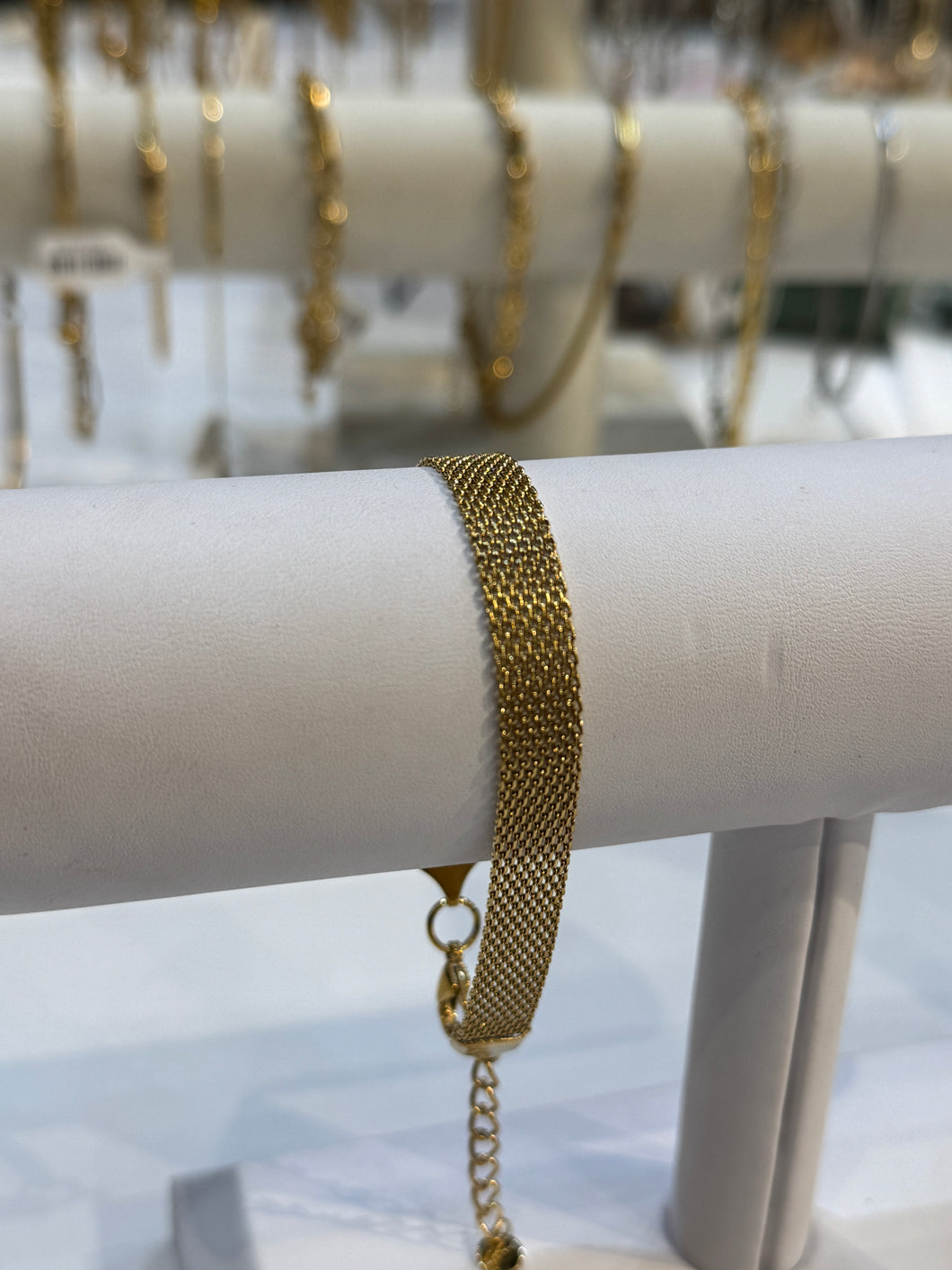 Gold Arianah Mesh Bracelet