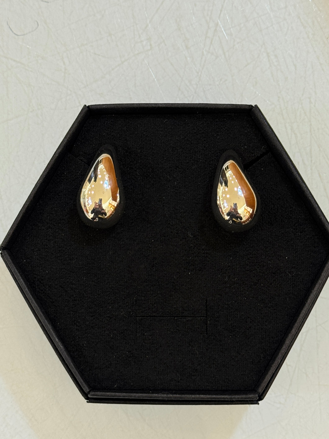 Silver Stefi Raindrop Stud Earrings