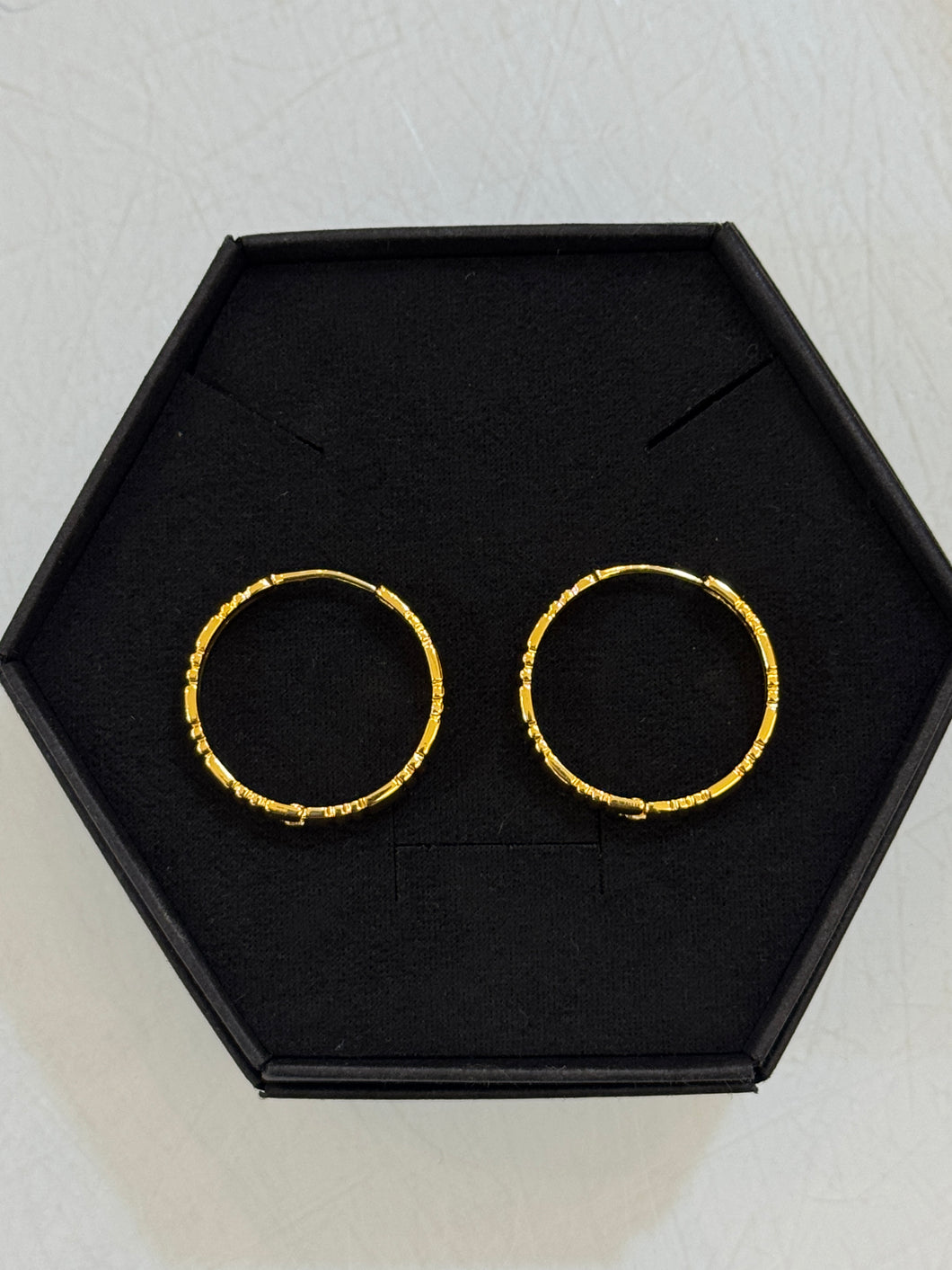 Gold Brea Hoop Earrings