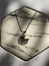 Load image into Gallery viewer, Silver Crescent Necklace
