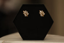Load image into Gallery viewer, Crystal Leaf Earrings
