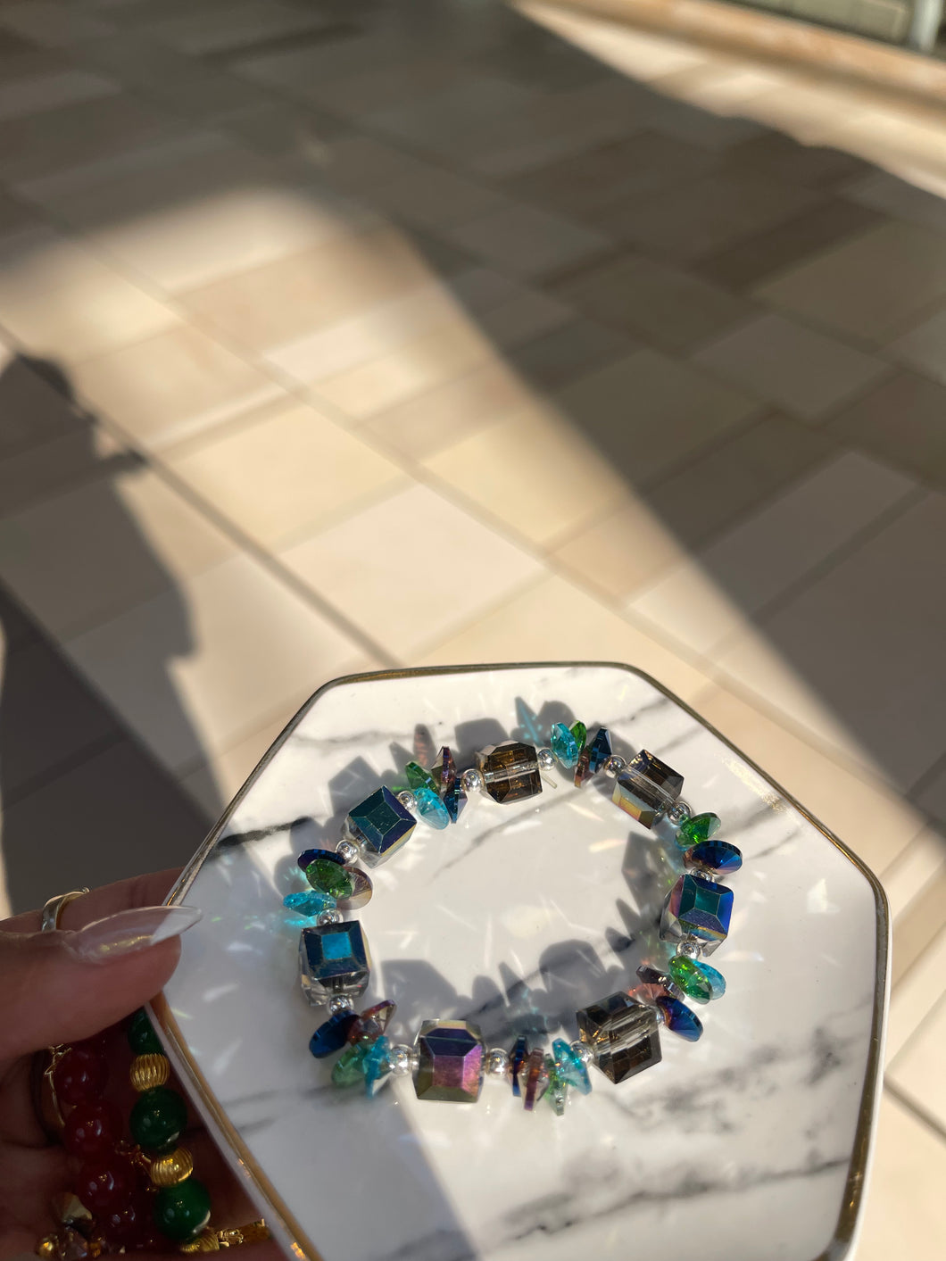 Blue Bead Bracelet