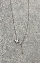 Load and play video in Gallery viewer, Clover Drop Silver Necklace
