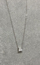 Load and play video in Gallery viewer, Princess Diamond Silver Necklace
