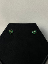 Load image into Gallery viewer, Emerald Clover Earrings
