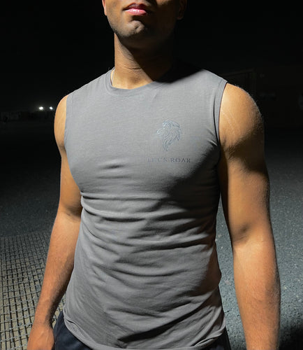 Men's Classic High Quality Charcoal Grey Gym Tank - Apparel Online 