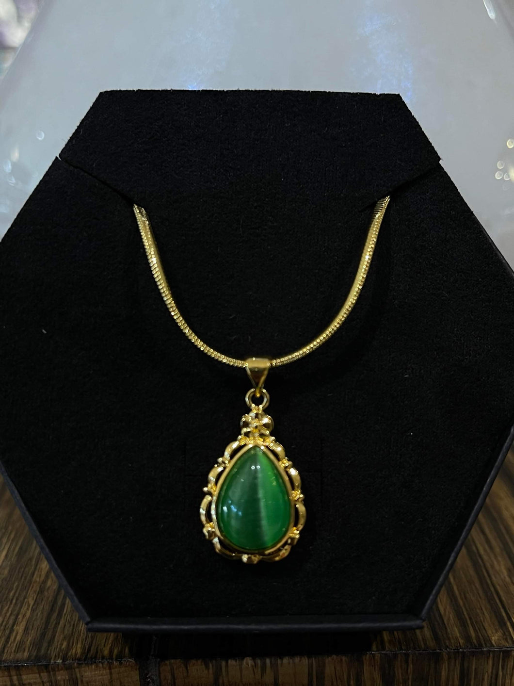 Pear Jade Necklace