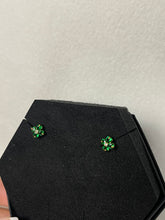 Load image into Gallery viewer, Emerald Clover Earrings
